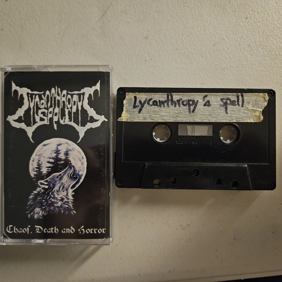 Lycanthropy's Spell Chaos Death & Horror Cassette Intolerant Records 2004 - Image 1 of 1