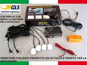 KIT SENSORI DI PARCHEGGIO AUTO BIANCHI DISPLAY FIAT TIPO 500X RETROMARCIA - Foto 1 di 1