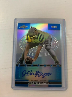 Johnny Den Ble 2016 U.S. Army All-American Blue Ref Auto Card #56 Serial #03/50 - Image 1 of 2