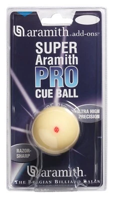 ARAMITH SUPER PRO CUE BALL RED LOGO NEW IN PACK BEWARE OF COPYCATS NEW SHIP FREE