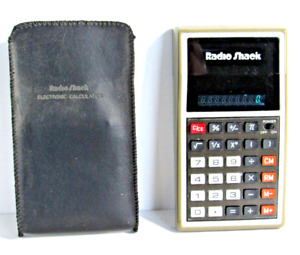 Vintage RADIO SHACK Calculator & Case  Very Clean Model # EC-421 #Z