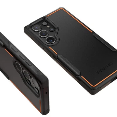 Poetic Neon Series Case for Samsung Galaxy S23 Ultra 5G Lightweight Slim Black - Image 1 of 4