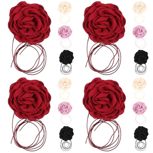 VETEMENTS 4 Pezzi Collana Fiore Grande Donna Donna Girocollo Donna Collane per