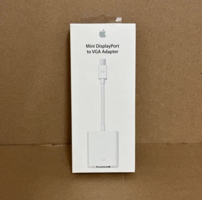 Genuine Apple Mini Display Port to VGA Adaptor (A1307/MB572Z/B) MacBook Pro Air - Image 1 of 4