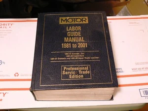Motor Labor Guide Manual 1981 to 2001 Domestic/ 1981 to 2000 import - Picture 1 of 4