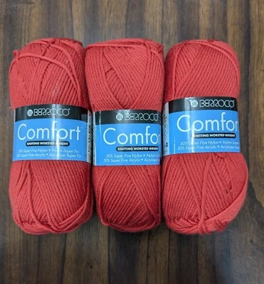 Lote 3 madejas de hilo Berroco Comfort Worsted Weight. 100g Ea. #9765 Spice Foto 1 de 2