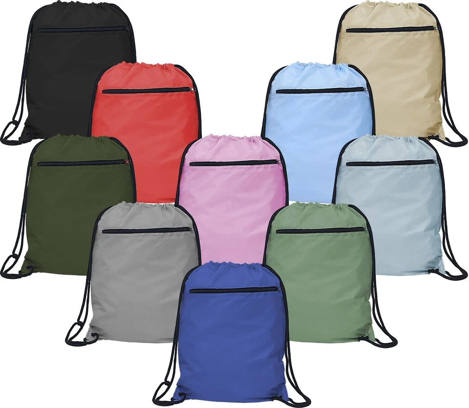 SUNSHINE COLLECTION Premium Kordelzugbeutel Turnbeutel Schwimmschule PE-Beutel Reißverschlusstasche Turnrucksack
