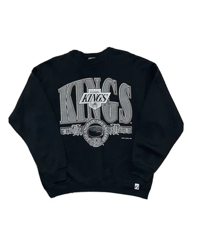 Vintage Black XL Los Angeles (LA) Kings Logo 7 Men's Crewneck Cover