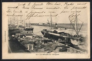 CPA La Nouvelle, Les Quais 1906 - Bild 1 von 2