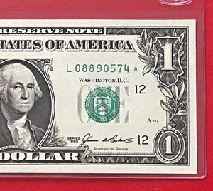1985 STAR NOTE $1 DOLLAR BILL ( SAN FRANCISCO L ) UNCIRCULATED - Picture 1 of 3
