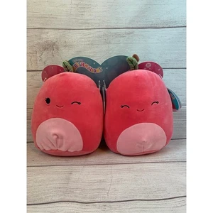 Cherry Squishmallows Set mit zwei Kirschen Plüschtier Lebensmittel Sammlerpuppe 11 Zoll hoch - Bild 1 von 12