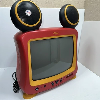 Vintage Disney Mickey Mouse 13" Color TV 2005 Disneyland TESTED/WORKING - Image 1 of 4