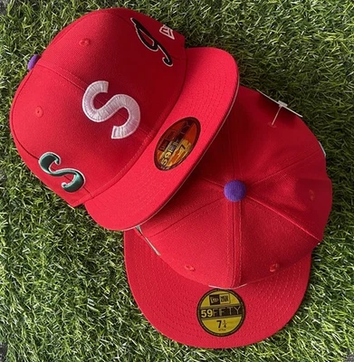 Supreme multi S Fitted Hat Size 7, 7 1/8, 7 1/4, 7 3/8, 7 1/2 NEW - Image 1 of 4