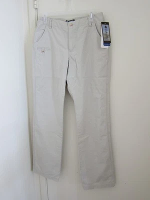 Pantalones chinos Columbia Edgewater para mujer 6 regulares gamuza pierna recta algodón nuevos con etiquetas Foto 1 de 4