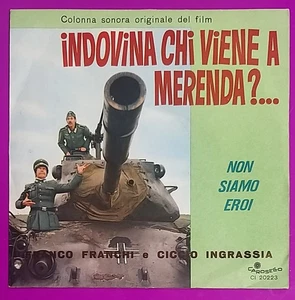 7" - ROBERTO PREGADIO / FRANCO E CICCIO - O.S.T. - INDOVINA CHI VIENE A MERENDA - Imagen 1 de 4