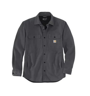 NUEVA Camisa Chaqueta Carhartt Resistente Flex Lona Forrada de Vellón XL Marrón Foto 1 de 2