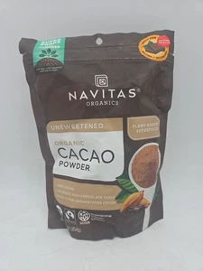 Navitas Organics Unsweetened Cacao Powder 16oz Non-GMO BBD 10/25 - Picture 1 of 2