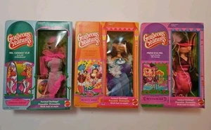 3 Vintage 1979 Gorgeous Creatures Dolls Ms. Giddee Yup Princess Pig NEW MINT MIB - Picture 1 of 24
