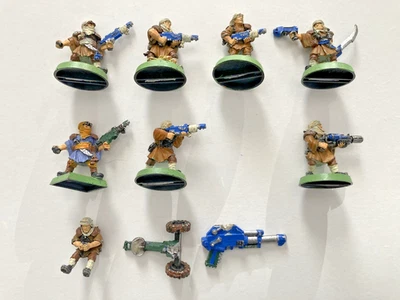 Warhammer 40k Imperial Guard Tallarn Desert Raiders x8 OOP Metal - Imagem 1 de 4