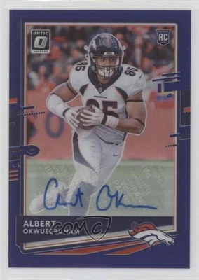 2020 Donruss Optic Purple Stars Prizm /35 Albert Okwuegbunam #124 Rookie Auto RC - Image 1 of 2
