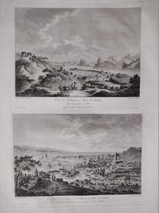 Messina Sicilia veduta porto acquaforte originale 1780 Saint Non Saint-Non - Picture 1 of 7