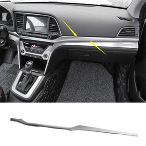 Titanium Silver Middle Console Dashboard Strip Trim For Hyundai Elantra 2017-20 - Bild 1 von 7