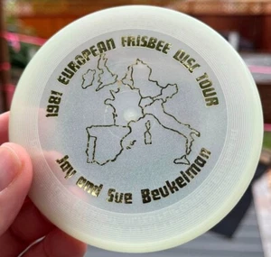 1981 GLOW Beukelman MINI Disc Golf Frisbee #448 Europe (Free Innova Pin) Wham-O - Picture 1 of 12