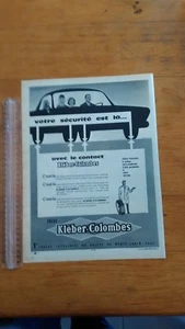 PUBLICITE ANCIENNE - PUB ADVERT - KLEBER COLOMBES - PARIS MATCH 1965 - Imagen 1 de 1