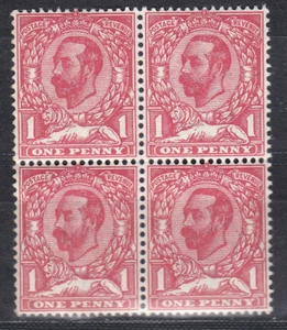 N7(2) 1d blasskarminroter Downey Kopf 4er Block Stempel 1A UNMONTIERT POSTFRISCH/MNH - Bild 1 von 1