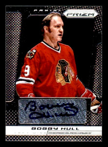 2013-14 Panini Prizm Autographs #AH9 Bobby Hull Black Hawks HOF Auto