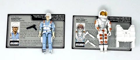 GI JOE ARAH Defiant Figure Set Payload & Hardtop 1987 Complete w/ Uncut Files Cover