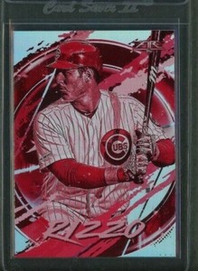 2020 Topps Fire Red Blaze Anthony Rizzo #6 Chicago Cubs