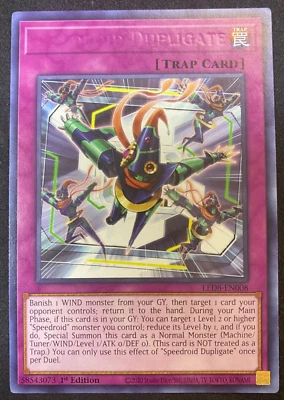 Speedroid Duplicate - Yugioh - LED8-EN008 - Misprint Missing Card Title - Image 1 of 2