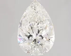 Lab Grown Certified CVD Loose Diamond 5.75 Ct F VS2 Clarity PEAR Cut STONE - Picture 1 of 12
