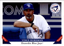 2015 Dunedin Blue Jays Grandstand #14 Vince Horsman Pitching Coach Baseball Card