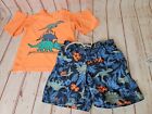 Gap Boys Dinosaurs Dino Two Piece Water Pool Suit Shorts and Top Sz 3 Toddler