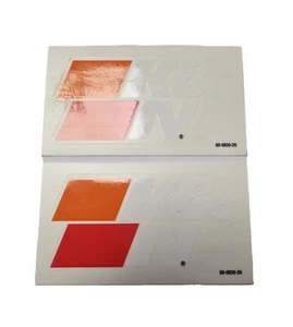 K&N 2 X TRANSPARENT FAIRING STICKERS SET DECAL RACE TRACK BIKE  - Picture 1 of 1