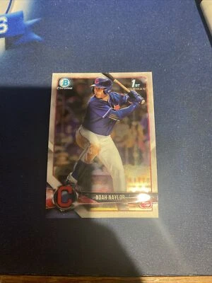 Noah Bo Naylor 2018 Bowman Chrome Draft 1st #BDC-193 Guardians RC - Image 1 of 2