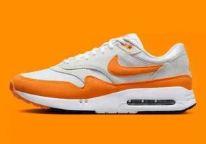 Size 9 Men's Nike Air Max 1 '86 OG G Golf White Ceramic Orange DV1403-118 - Picture 1 of 8