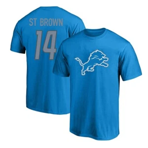 Amon-Ra St. Brown Detroit Lions Fanatics Big & Tall Name & Nummer T-Shirt 2XLT  - Bild 1 von 3