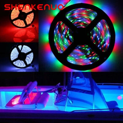 Led Strip Lights SMD Atmosphere Decorative 24 Key Remote 12V RGB 2835 16.4 FT - Image 1 of 4