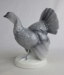 Vintage Gerold Porzellan Bavaria Porcelain Wild Turkey Bird Figurine - Picture 1 of 7