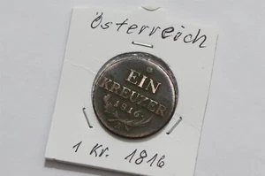 🧠🇦🇹 AUSTRIA 1 KREUZER 1816 A B68 #101 - Picture 1 of 4