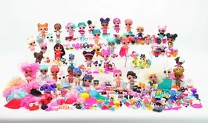LOL Surprise Puppen riesiges Konvolut Haustiere Babys Zubehör Perücken Glitzer Brille MGA - Bild 1 von 12