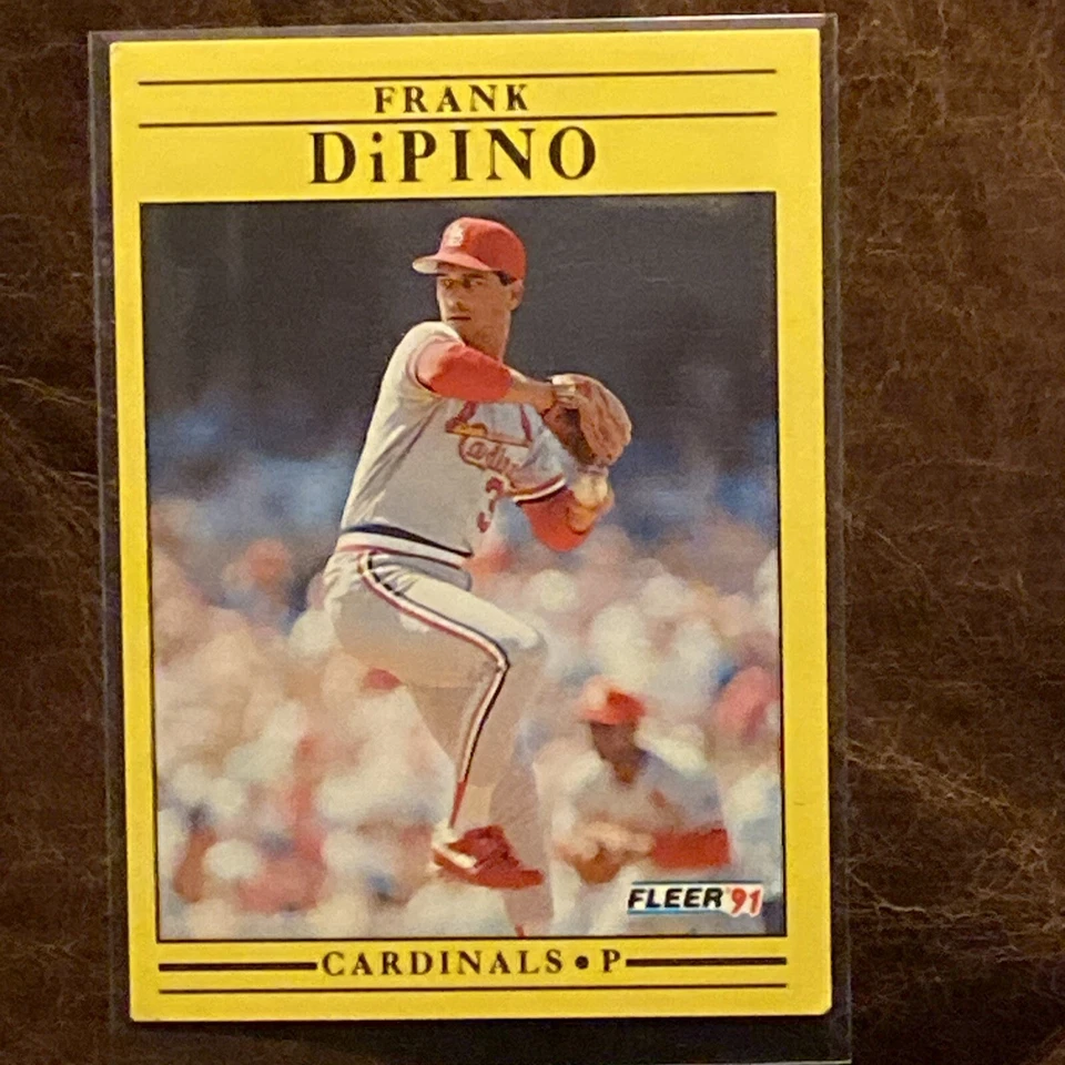 1991 Fleer Frank DiPino St. Louis Cardinals Card With Missing “.” Error In USA - Image 1 of 4