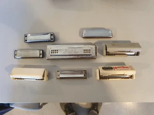 lot 8 harmonica HOHNER TOMBO vintage - Imagen 1 de 9