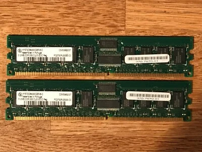 1GB 2x 512Mb DDR 333 CL2-5-ECC-REG || 370-7670-01 P/N: X7703A - Image 1 of 3