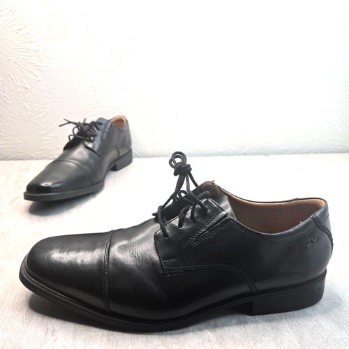 Mocassini Clarks stringati uomo 12 scarpe eleganti Oxford comode pelle nera preppy