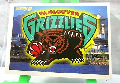 1994-95 Fleer Basketball Vancouver Grizzlies Insert Card #388 Expansion team - Imagem 1 de 2