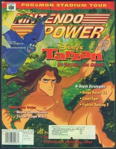 Nintendo Power Vol Issue 129 Tarzan with Poster and Pokemon Comic - Foto 1 di 8